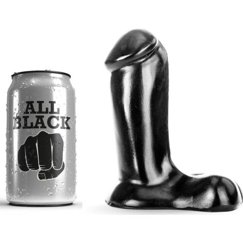 Dildo All Black 14 cm - Confort et simplicité