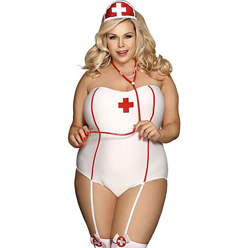 Costume d'Infirmière Sexy Subblime Teddy L/XL avec design provocateur