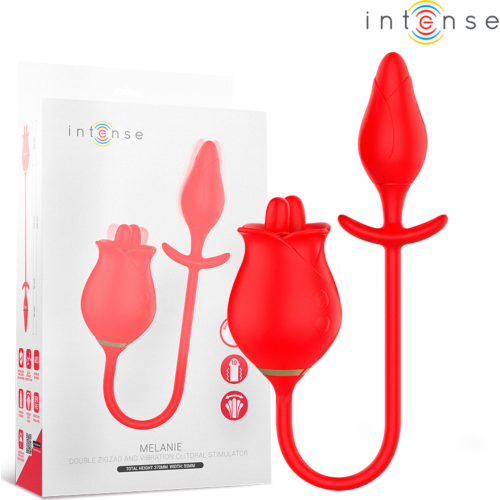 Stimulateur Clitoridien INTENSE MELANIE avec Langue Zigzag
