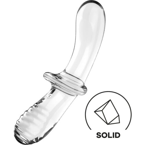 Dildo Satisfyer Double Crystal avec double texture