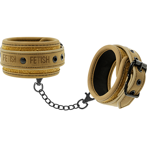 Menottes en cuir vegan FETISH SUBMISSIVE ORIGIN ajustables