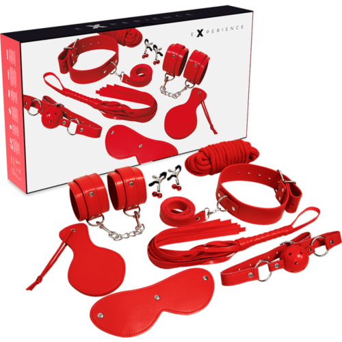 Set de bondage EXPERIENCE BDSM FETISH KIT SERIE RED