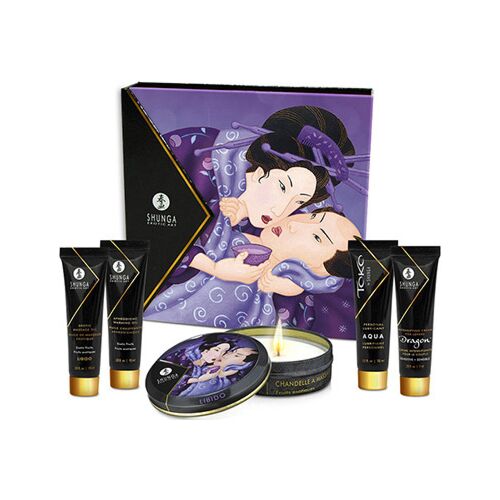 Shunga - Geisha Secrète Fruits Exotiques - Ensemble de Massage Érotique