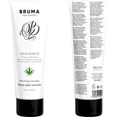Lubrifiant BRUMA gel glissant effet chaleur cannabis 100 ML