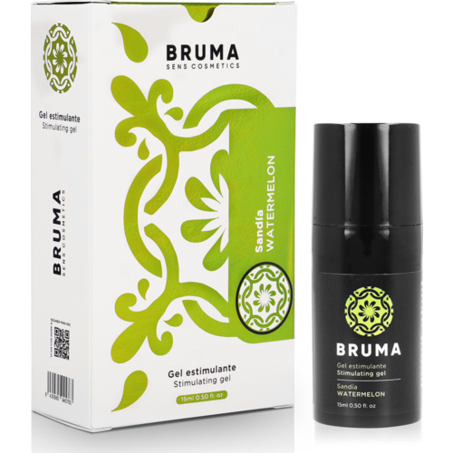 Gel stimulant BRUMA goût pastèque en format voyage de 15 ml