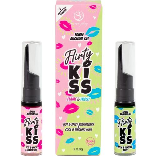 Gels Coquins SECRETPLAY Flirty Kiss Fraise & Menthe