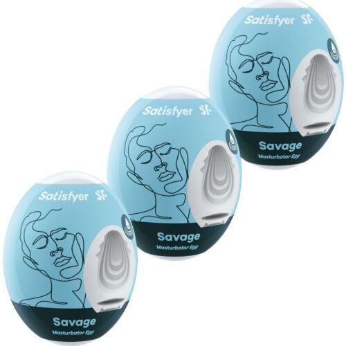 Œufs masturbateurs SATISFYER EGGS SAVAGE - Pack 3