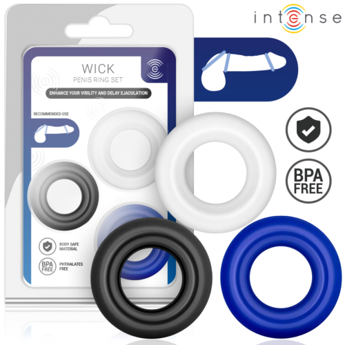 Anneau INTENSE FOR HIM Set de 3 couleurs