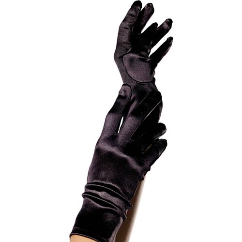 Gants Satin Noir Leg Avenue - Élégance pour toutes occasions