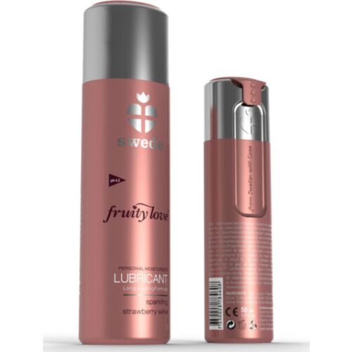 Lubrifiant Swede Fruity Love Fraises avec Champagne 50ml