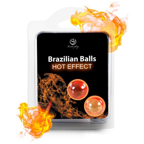Lubrifiant SECRETPLAY Balls Brésiliennes - Effet chaleur