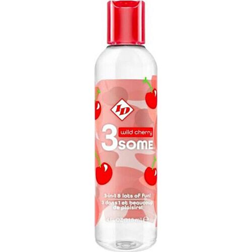 Lubrifiant ID 3SOME Cerise 4 FL OZ - 3 en 1