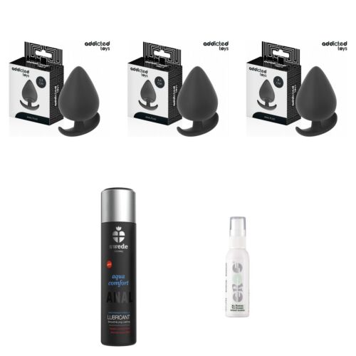 Coffret de dilatation anale progressive avec trois plugs en silicone