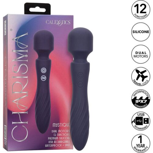 Vibromasseur wand CALEXOTICS Charisma Mystique double moteurs