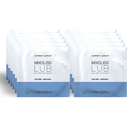 Lubrifiant naturel MIXGLISS 12 monodoses avec propriétés nutritives