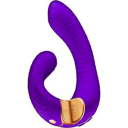 Vibrateur Shunga MIYO Purple - Double stimulation clitoridienne et vaginale
