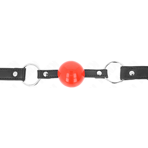 Bâillon KINK 4 CM avec serrure et courroie noire