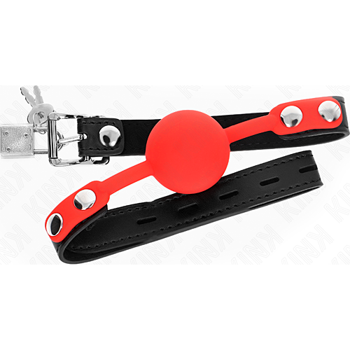 Mordaze KINK en silicone 4 cm avec cadenas
