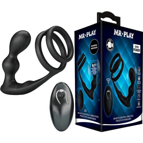 Plug Anal Vibrant MR PLAY avec Anneau Pénien et Télécommande