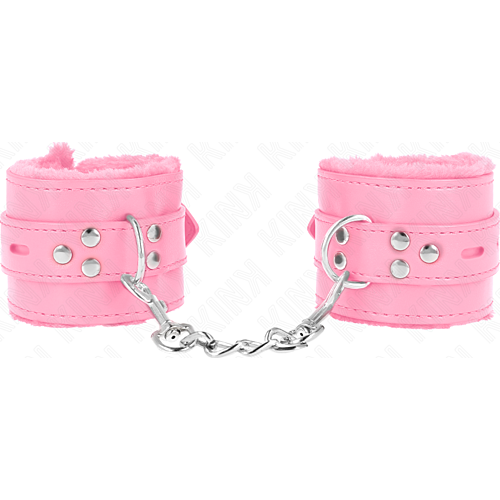 Menottes KINK Wrist Restraint Rose avec trous carrés
