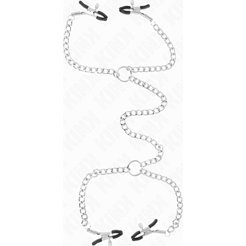 Pinces à tétons KINK NIPPLE GRIP avec chaînes de 32 cm