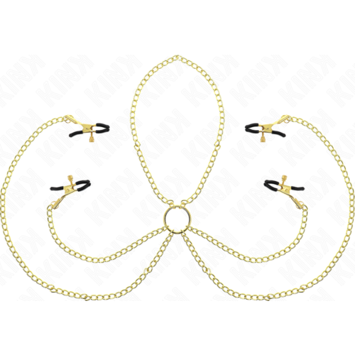 Pinces à tétons KINK NIPPLE GRIP 4 accroches ajustables