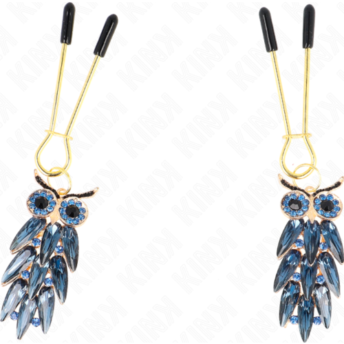 Pinces à tétons KINK NIPPLE GRIP avec pendentif chouette