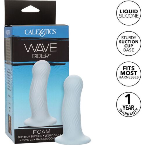 Plug Anal CALEXOTICS Wave Rider Foam avec texture ondulée