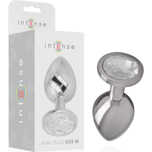 Plug Anal INTENSE avec bijou en diamant - Taille M