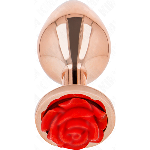 Plug Anal KINK avec rose rouge - Luxe et confort