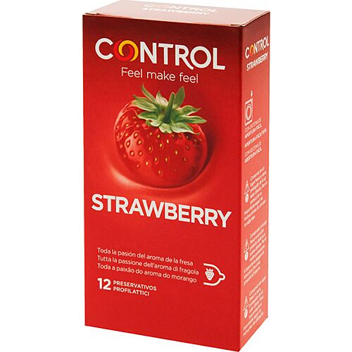 Préservatifs Control Adaptation Fraise - Sabor a Fresa