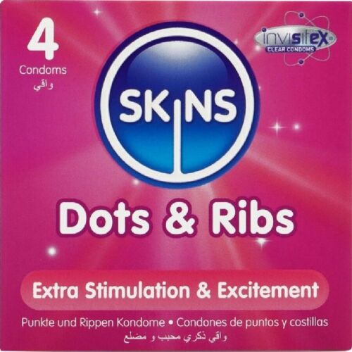 Préservatifs SKINS Dots & Ribs | Plaisir et stimulation