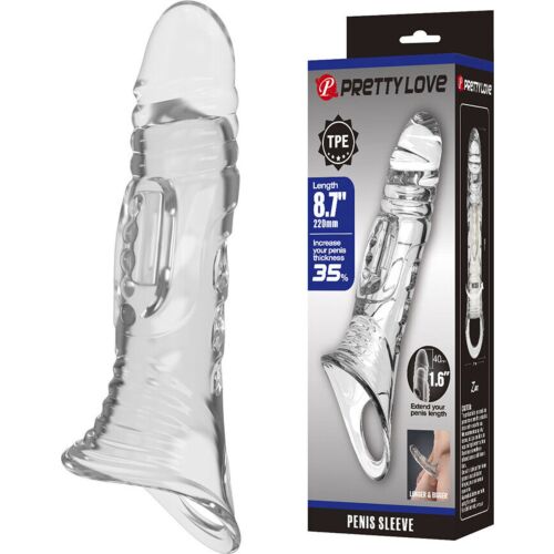 Gaine Pénis Pretty Love - Transparente Ergonomique