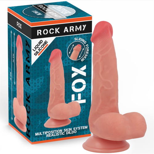 Dildo Rock Army Fox 19 cm - Double densité réaliste