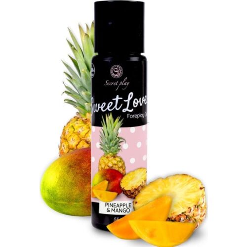 Lubrifiant SECRETPLAY - MANGUE & ANANAS 60 ml pour des caresses délicieuses