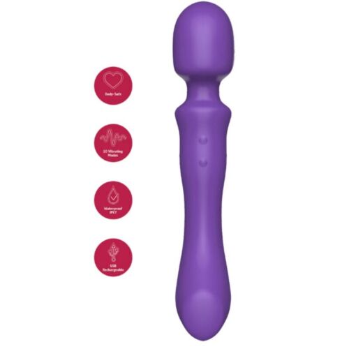 Wand de Massage Double Face She.E.O avec Vibrations