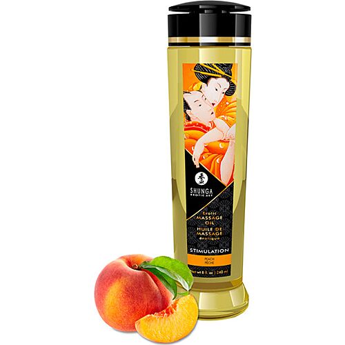 Huile de massage SHUNGA 240 ML - Arôme de pêches