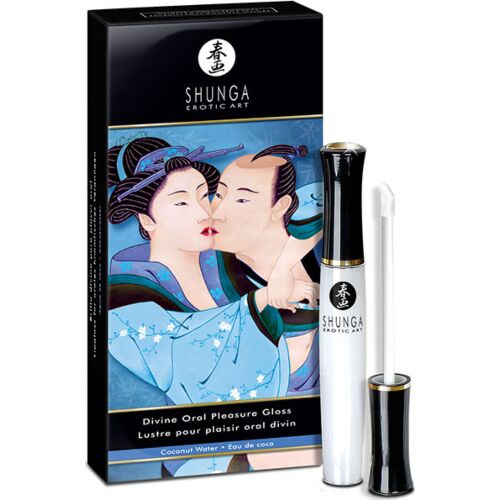 Gloss à Lèvres Shunga Divine Eau de Coco - Plaisir Oral