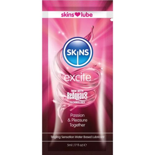 Lubrifiant SKINS Excite 5 ml avec sensation de picotement