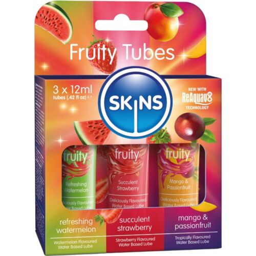 Kits Lubrifiants SKINS Fruity Lubes 3 x 12 ML