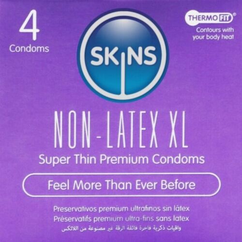 Préservatif SKINS XL Hypoallergénique et Végan