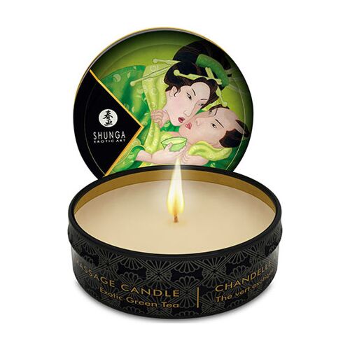 Vela de Massage SHUNGA Mini Caress au Thé Vert