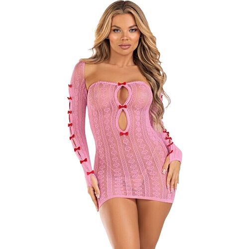 Robe sexy Leg Avenue Coeur & Noeuds avec Boléro
