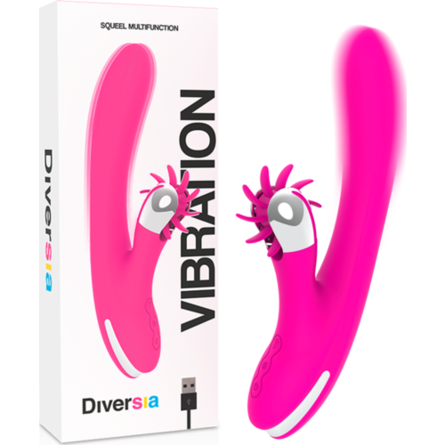 Vibrateur Bunny Diversia 24 cm avec stimulation clitoridienne