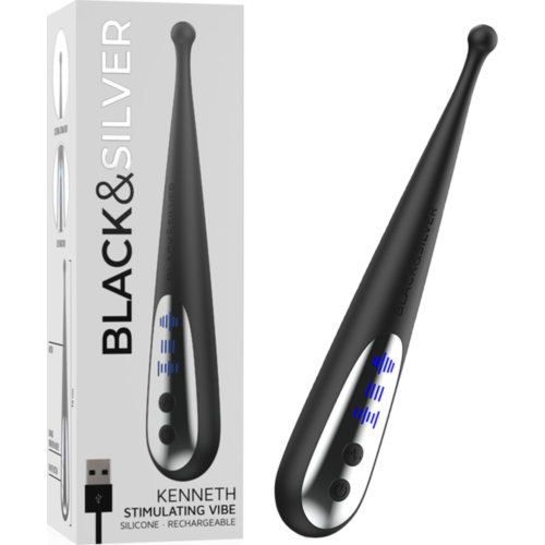 Vibromasseur Black&Silver Kenneth stimulateur clitorien