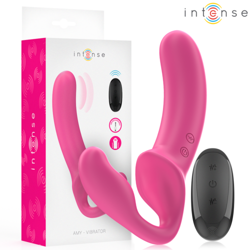 Vibrateur Double INTENSE AMY 20 cm avec télécommande