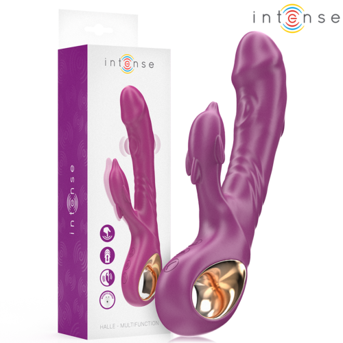 Vibrateur INTENSE HALLE avec langue stimulante