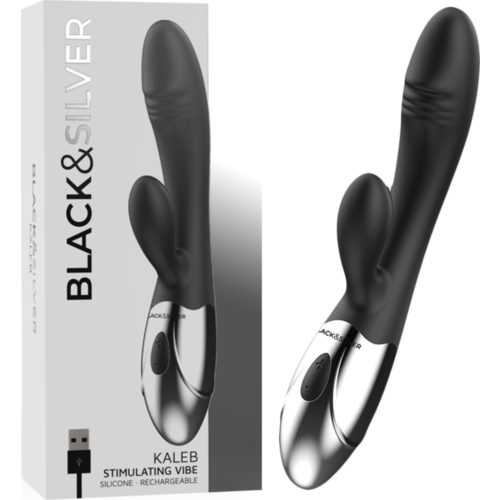 Vibromasseur rabbit BLACK&SILVER Kaleb