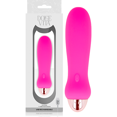 Vibromasseur Dolce Vita Cinq Rosa - 7 Vitesse