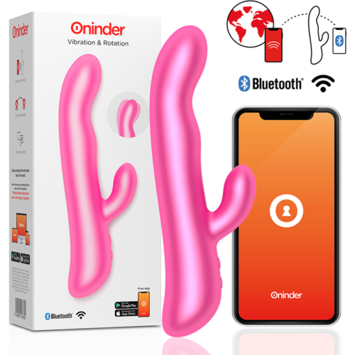 Vibrateur Rabbit ONINDER Oslo avec rotation et application